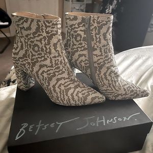 Betsy Johnson rhinestone boots